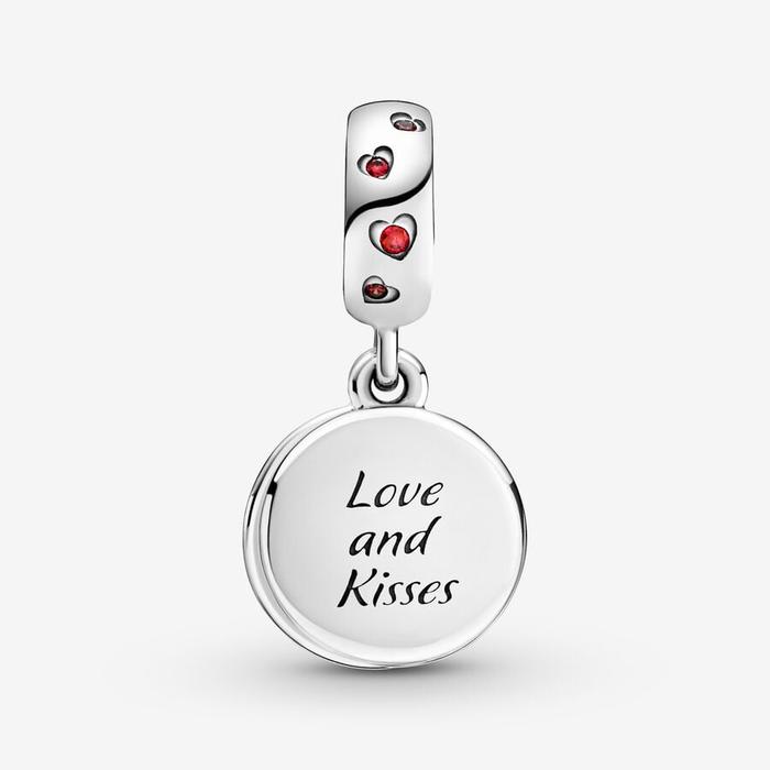 Pendentif Charm Amour et Bisous Disney, Mickey Mouse et Minnie
