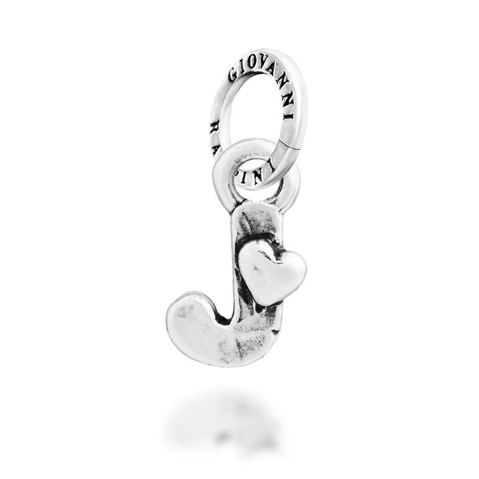 Charm "J" Cuoricino