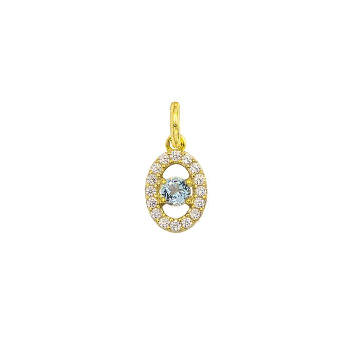 Charm Luce in Oro e Zirconi
