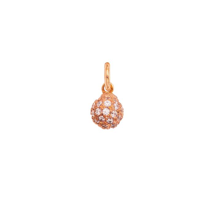 Charm Sfera in Oro e Zirconi