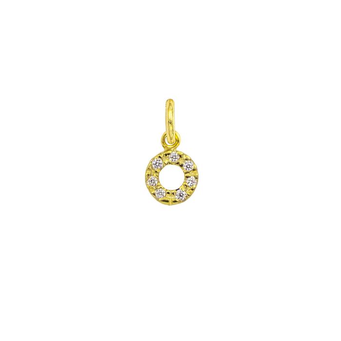 Charm Luce in Oro e Zirconi
