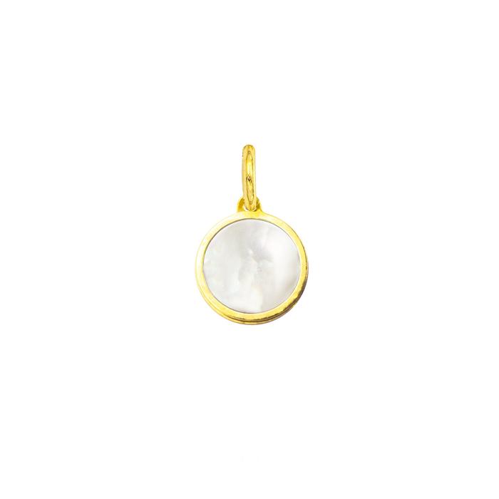 Charm Cerchio in Oro e Madreperla