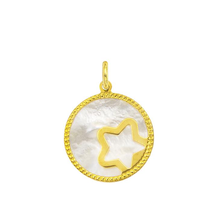 Charm Stella in Oro e Madreperla
