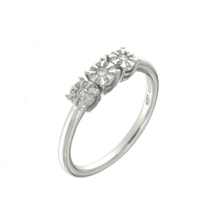 TRILOGY PAVE' BR RING