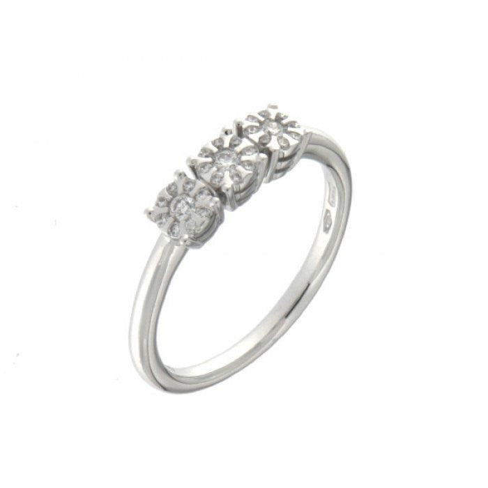 TRILOGY PAVE' BR RING
