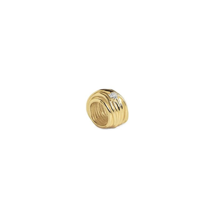Filodellavita Mini 13 brins en or rose jaune 9 carats et diamant blanc
