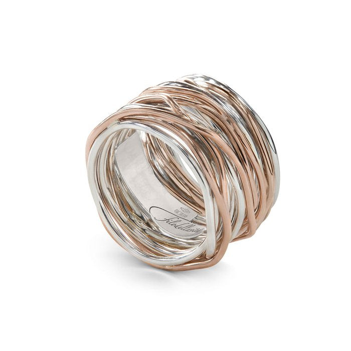 Filodellavita Classic, 22 brins en or rose 9 carats et argent 925