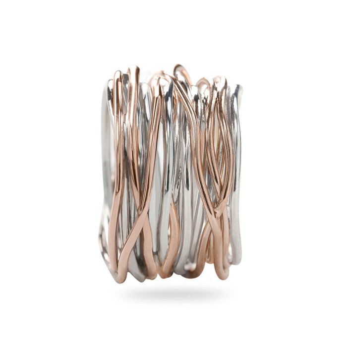 Filodellavita Classic, 22 brins en or rose 9 carats et argent 925
