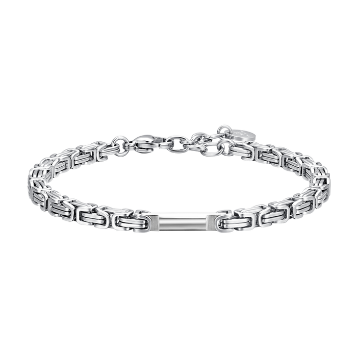 BRACELET HOMME EN ACIER AVEC ÉLÉMENT