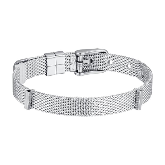 BRACELET FEMME PERSONNALISÉ EN ACIER MAILLE MILAN