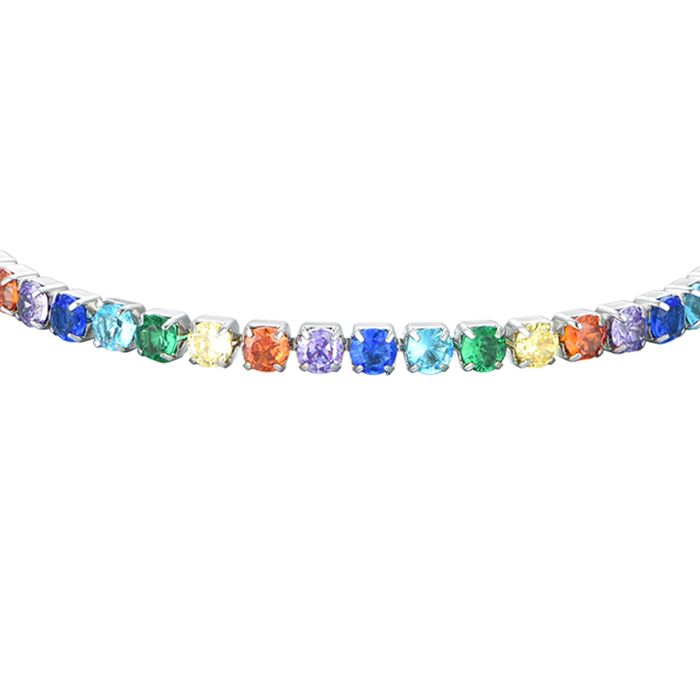 BRACELET DE TENNIS FEMME CRISTAUX MULTICOLORES