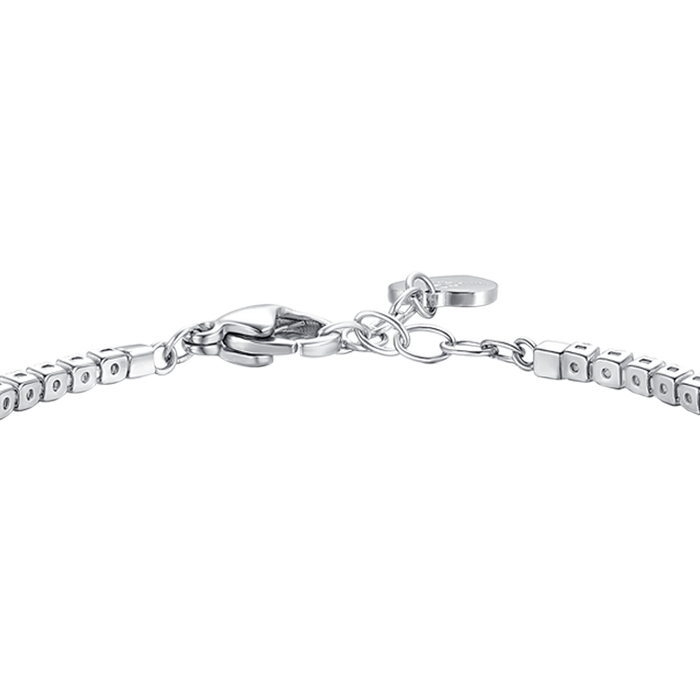 BRACCIALE TENNIS DONNA IN ACCIAIO CON ZIRCONI VIOLA