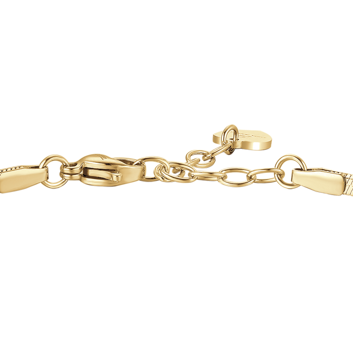 BRACCIALE DONNA IN ACCIAIO COLORE ORO CON ZIRCONE BIANCO