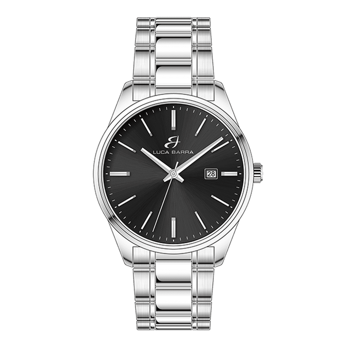 OROLOGIO UOMO IN ACCIAIO QUADRANTE NERO