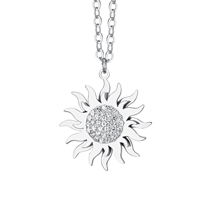 COLLANA DONNA IN ACCIAIO SOLE GIREVOLE