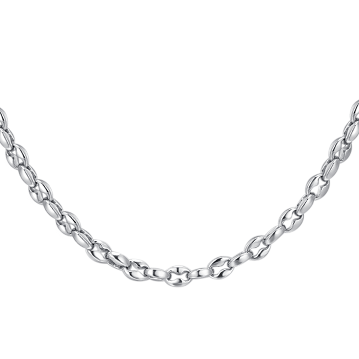 COLLIER EN ACIER POUR HOMME AVEC ANCRE