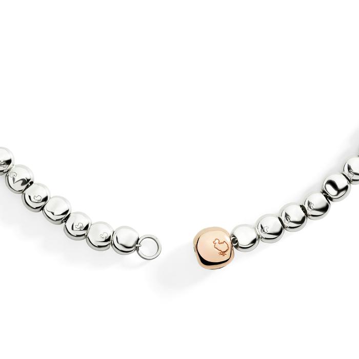 COLLANA PEPITA ARGENTO & ORO ROSA
