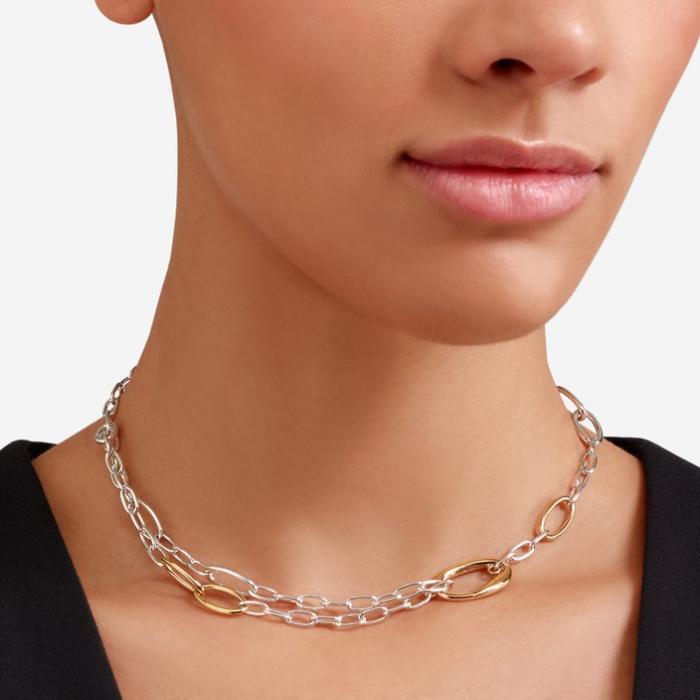 COLLIER ESSENTIEL ARGENT ET OR