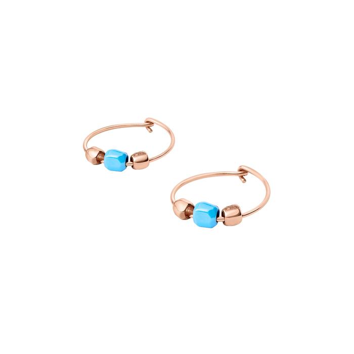 Mini grain hoop earrings