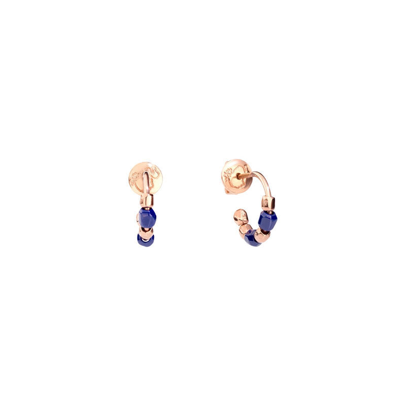 Boucles d'oreilles créoles mini grains