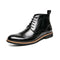 Herren Brogue Schnürstiefeletten — Wingtip Mahagoni Leder Viktorianisch