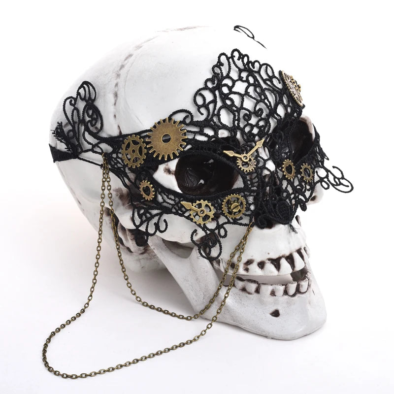 Masque — Loup des Doges Steampunk - Vue detaillee