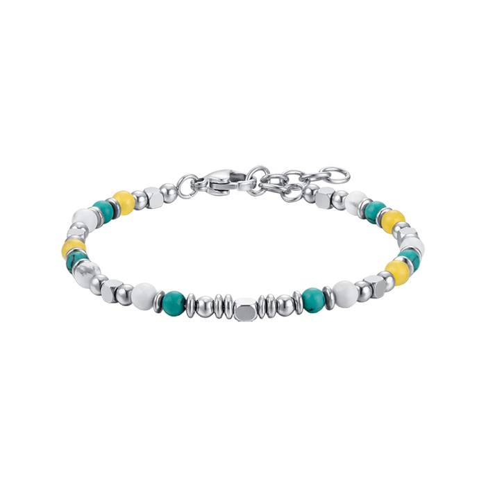 CHILDREN'S BRACELET IN STEEL WITH MULTICOLOR STONES