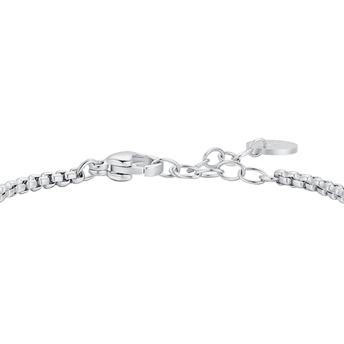 BRACCIALE BAMBINO IN ACCIAO CON ANCORA E PIETRE BLU TURCHESI