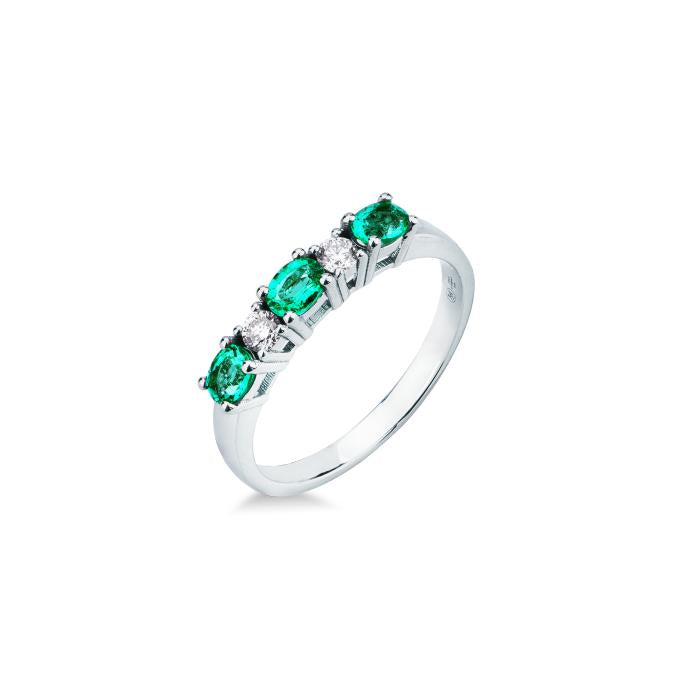 ANELLO SMERALDI E BR