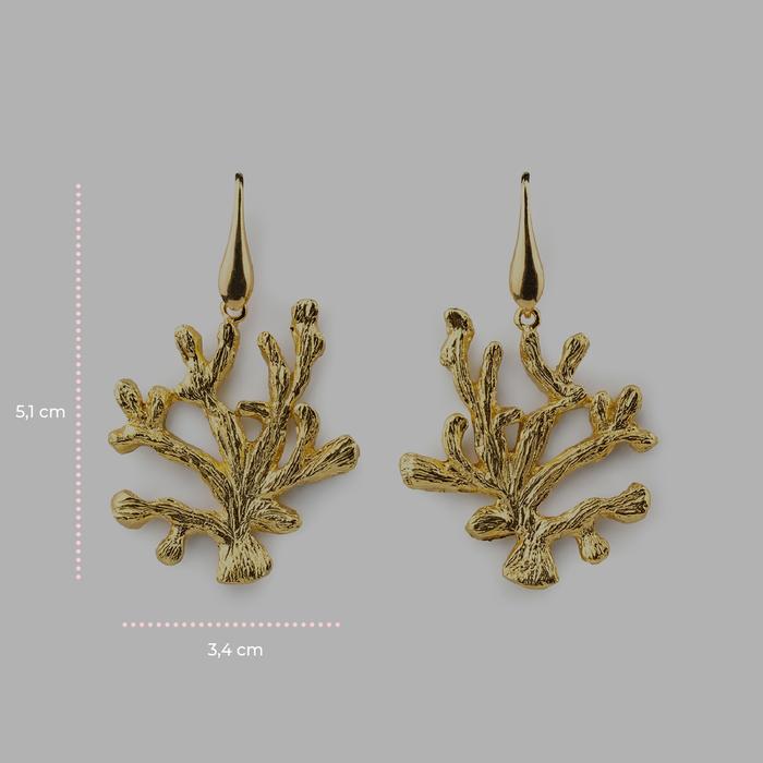 Orecchini  Gold Corallo