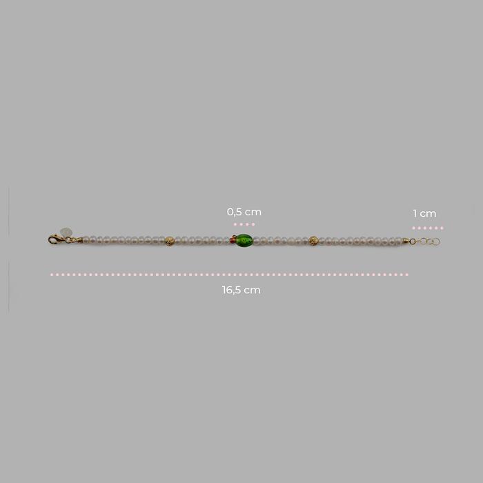 Mini Fig Shovel Pearl Bracelet