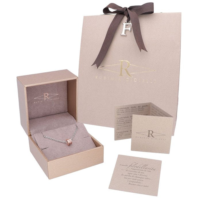 Filodellavita Mini 13 fils en jaune bruni rose blanc 9 carats