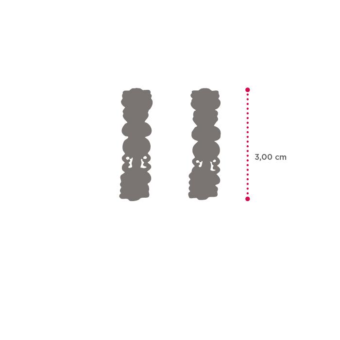 Petites boucles d'oreilles à tige en rosace