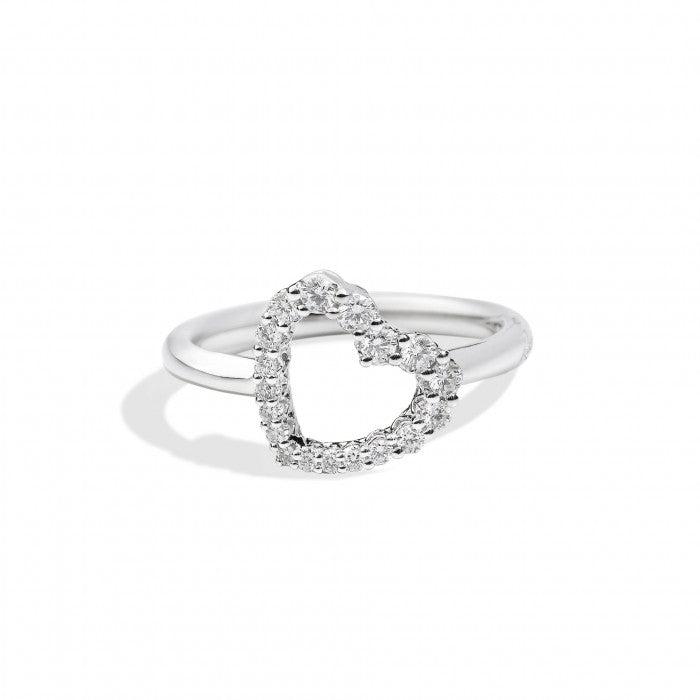 Anello anniversary cuore br 0.31