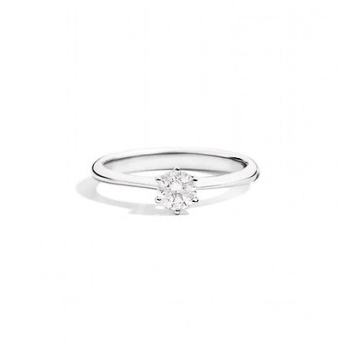 Anello anniversary six solitario br 0.50