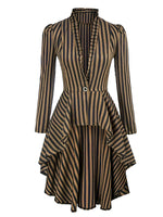 Manteau Léger Femme Steampunk — Rayé à encolure - Vignette | Steampunk Store