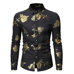 Masculino Floral Print Camisa Blossom Spirit - Steampunk Outfit Camisa - Vignette | Steampunk Store