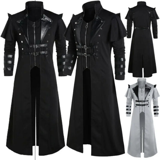 Manteau Steampunk Gothique Homme — influence Médiévale et Victorienne