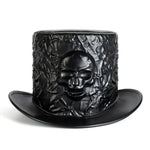 Sombrero de Copa Calavera — Chistera Gótica Steampunk - Vignette | Steampunk Store