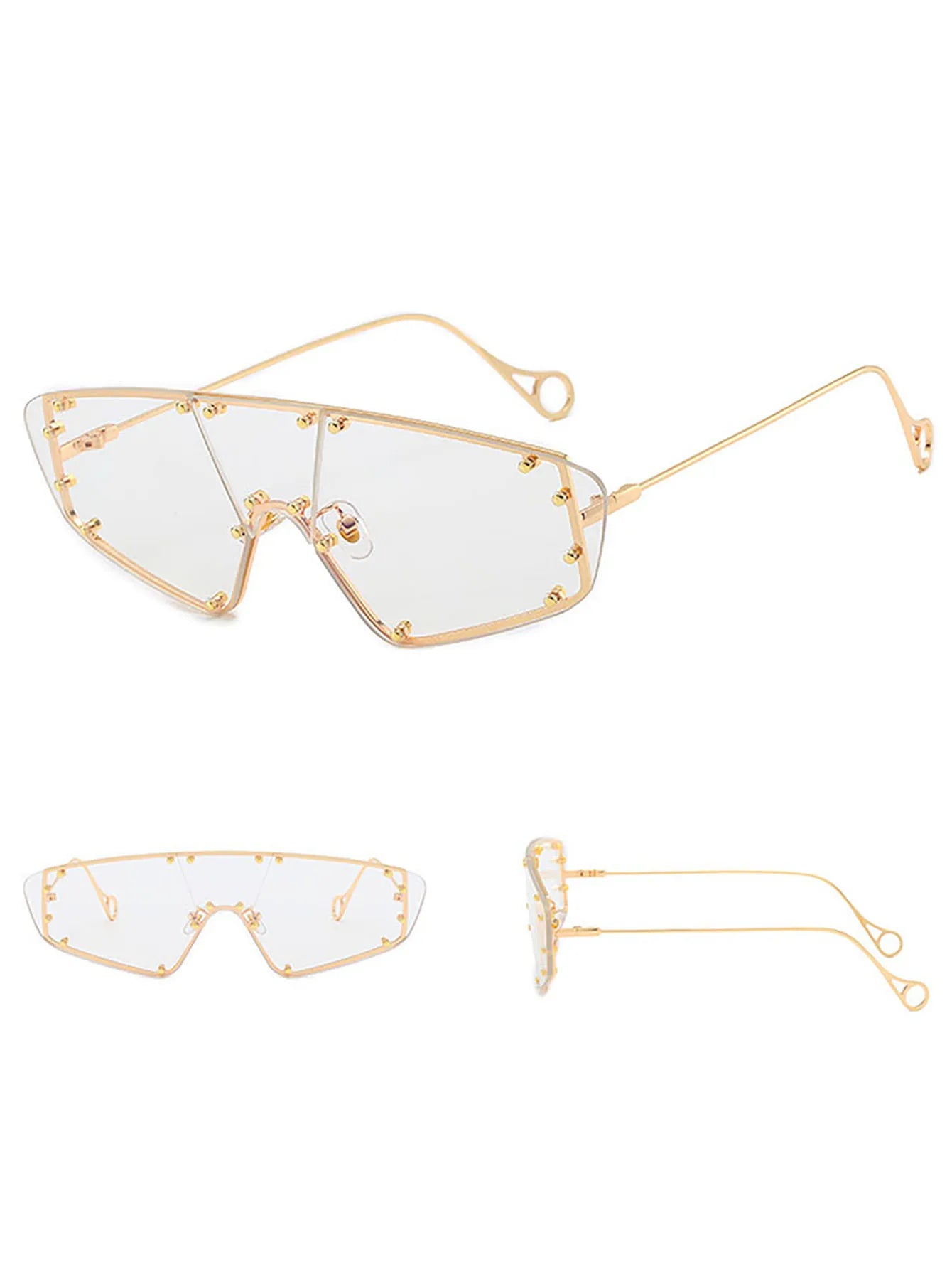 Lunettes Verrières — Rivets Steampunk - Vue rapprochee