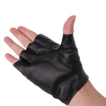 Guantes de cuero negros para mujer - Glam Rock - Vignette | Steampunk Store