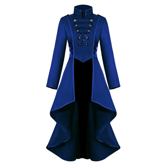 Redingote Femme Officier Gothique - Veste Victorienne Longue