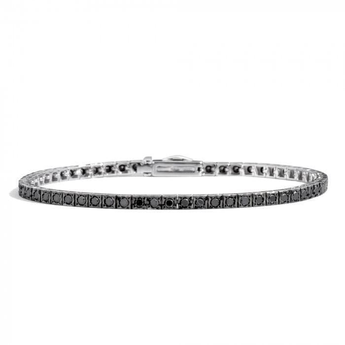 Bracciale tennis face cube br neri 1.32