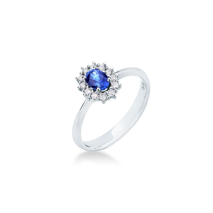 Sapphire and br ring