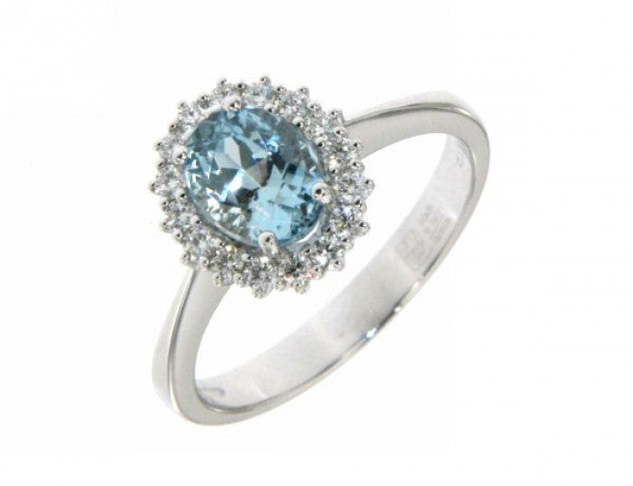 BR AQUAMARINE RING