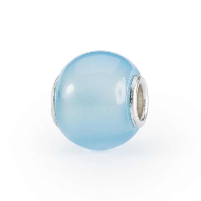 Round Light Blue Agate