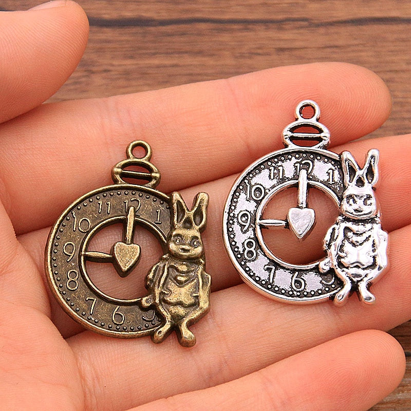 Accessoire Steampunk Horloges Wonderland - Argent, Bronze et argent, Bronze