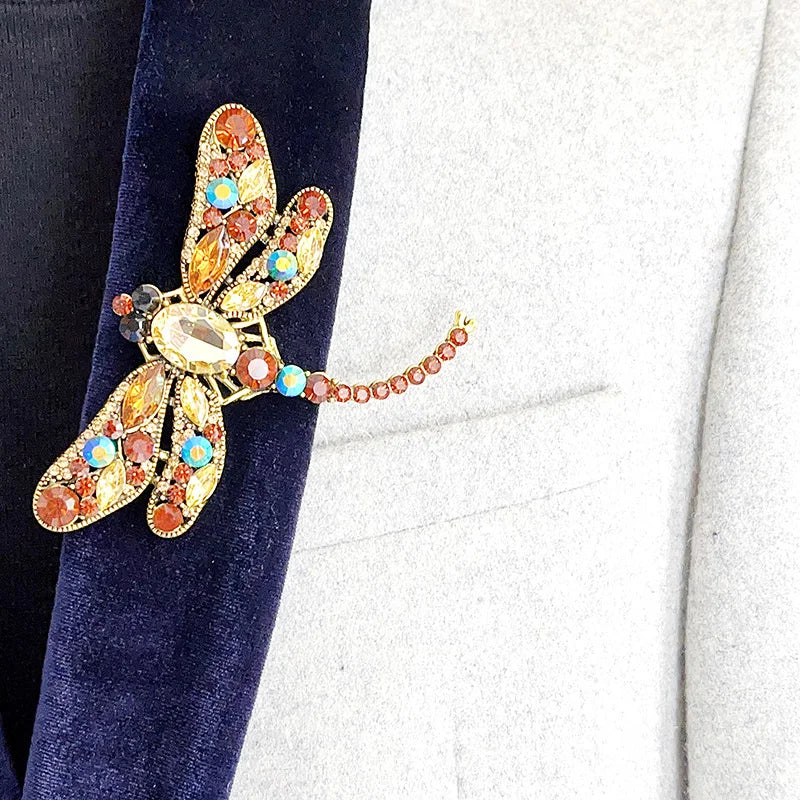 Broche Libellule Femme — Cristal Clear - Photo 10