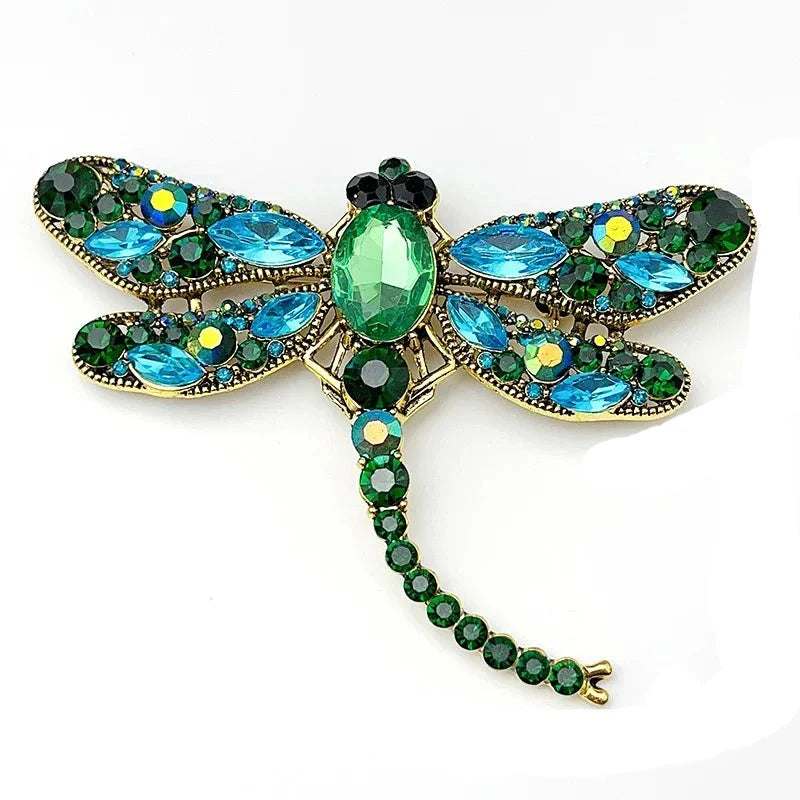 Broche Libellule Femme — Cristal Clear