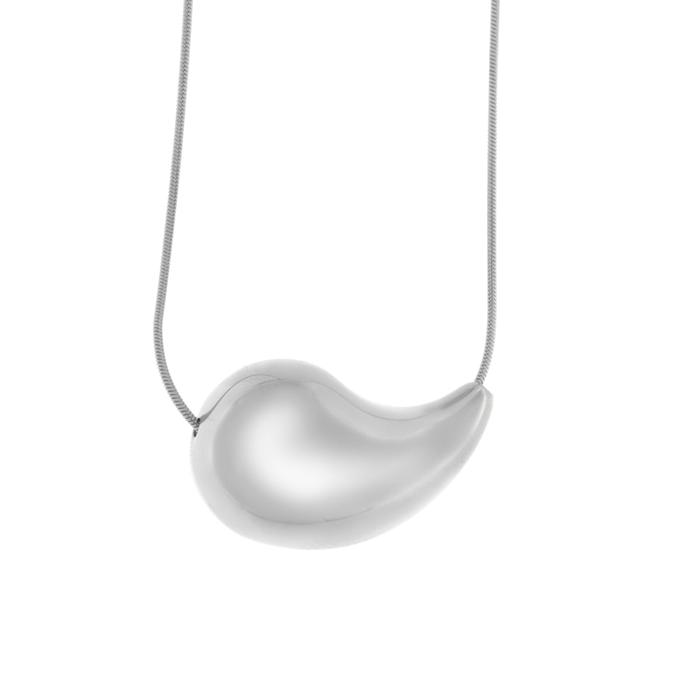 Collana in Acciaio a goccia lucido